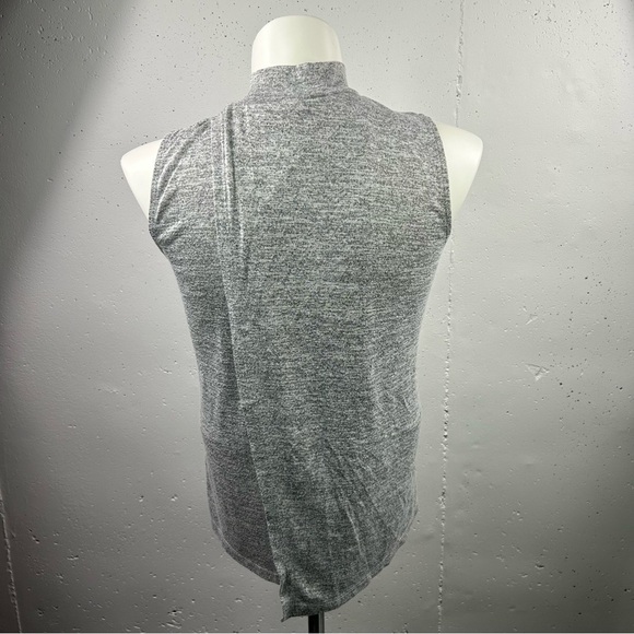 Gap Heather Gray Collar Open Wrap Back Tank Top M - Picture 7 of 7